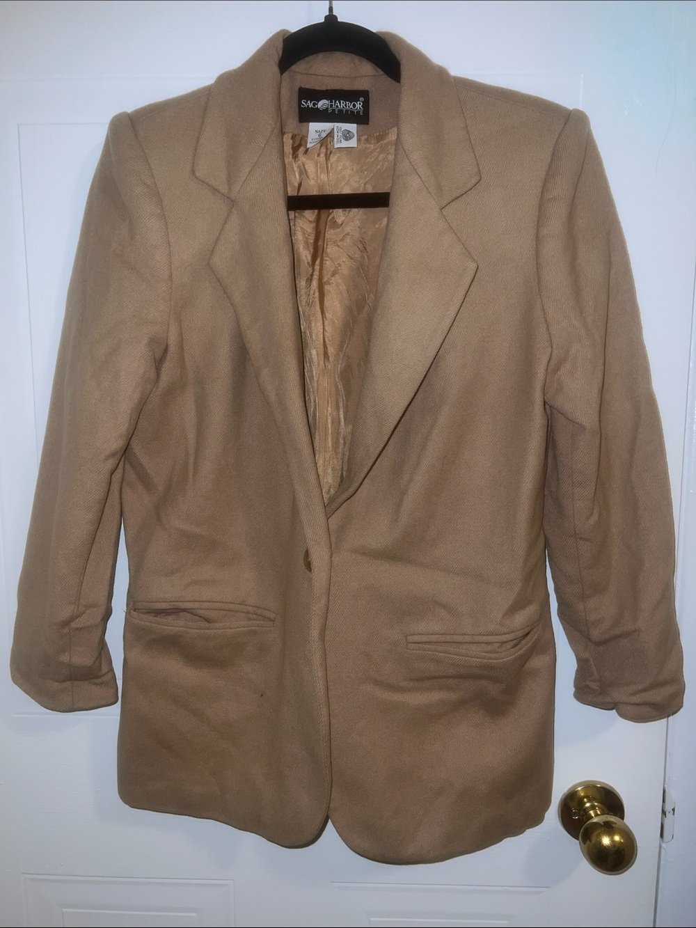 Sag Harbor Women's 100% Wool Single-Button Blazer